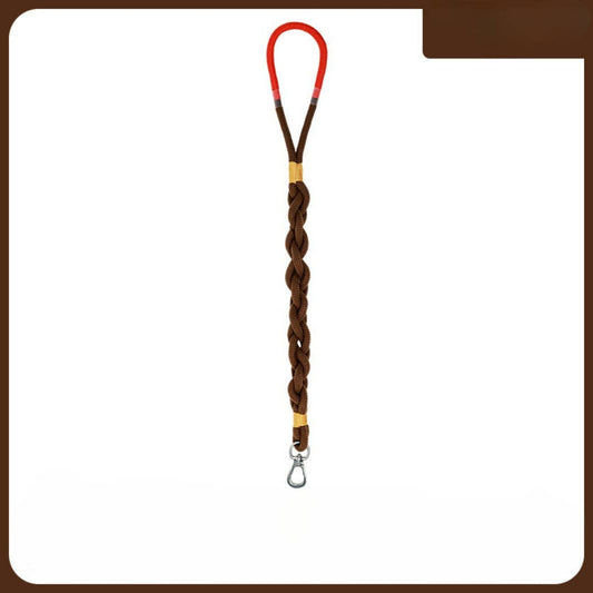 Braided Dog Leash 31in: Brown