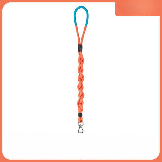 Braided Dog Leash 31in: Orange