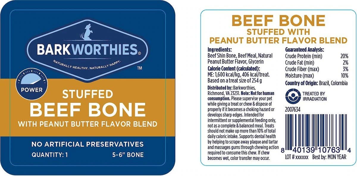 5-6" Shin Bone Peanut Butter