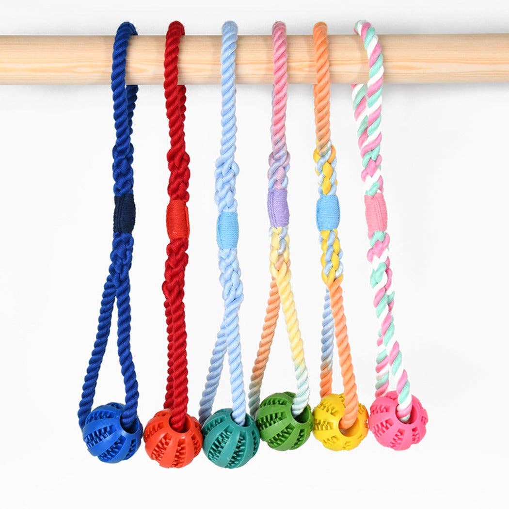 Ball Tug Toy: BLUGRN